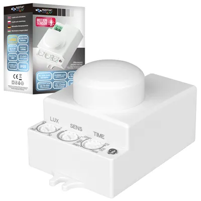 Produktbild von MasterLED Bewegungsmelder Mikrowelle 5,8GHz Radar – Einstellbarer Mikrowellensensor mit 360° Erfassung – Für Deckenmontage in LED-Leuchten