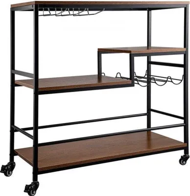 Produktbild von Großes Transporttrolley - 90 x 40 x 95 cm - 4 Rädern mit 100 kg Tragfähigkeit
