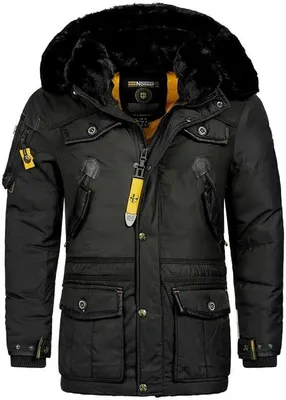 Produktbild von warme Herren Winter Jacke Parka Outdoor Steppjacke Anorak Wintermantel