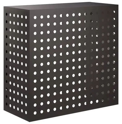 Zdjęcie produktu dla Pokrywa do klimatyzatora Czarny 110 x 50 x 105 cm Stal