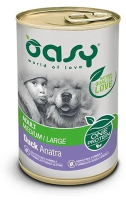 Produktbild von OASY One Protein Adult Medium/Large Duck - Nassfutter für Hunde - 400g