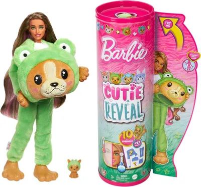 Image de MATTEL Barbie Cutie Reveal Costumes de poupée Chien-Grenouille HRK24