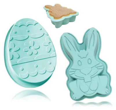 Produktbild von Silikonform Osterhase für Kuchen & Gebäck, Lebensmittelecht, Hitzebeständig