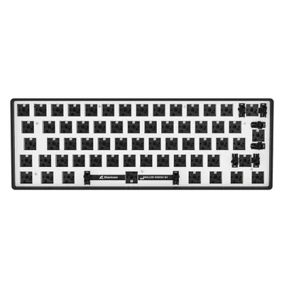 Produktbild von Sharkoon Skiller SGK50 S4 Barebone, 60%, Kabelgebunden, USB, RGB-LED, Schwarz
