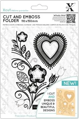 Produktbild von Docrafts xcut Prägetasche Volksherzen