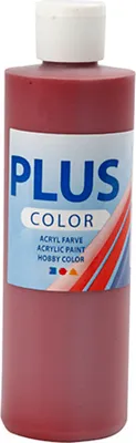 Produktbild von Plus Color Acrylfarbe Antikrot 250 ml - Bastelfarbe für kreatives Malen