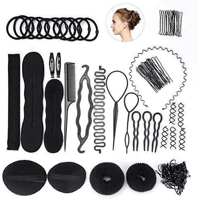 Imagen del producto de Conjunto de accesorios para el cabello, de 16 piezas, para trenzas y rizos, adornos para el cabello