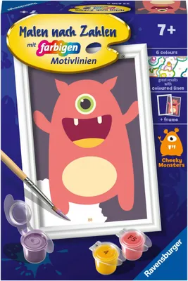 Produktbild von Ravensburger Malen nach Zahlen 23630 - Rotes Monster - Kinde