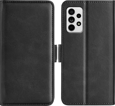 Produktbild von Mobigear Slim Magnet  Samsung Galaxy A33 Hülle Klapphülle Geldbörse - Schwarz