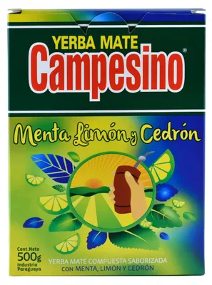 Produktbild von Campesino - Mate Tee Menta Limón Y Cedrón 500g - Frische Minze, Zitrone & Zitronenverbene - Perfekt Für Tereré - Paraguay Yerba Mate