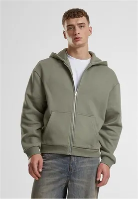 Obrázek produktu pro Pánská mikina Urban Classics Fluffy Zip Hoody paleolive - XL