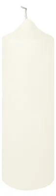 Image de Bougie Fink, bougie chauffe-plat, paraffin, couleur crème, L. 8 cm, l. 8 cm, H. 25 cm, D. 8 cm, référence : 123517