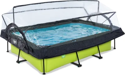 Produktbild von EXIT Lime Pool 300x200x65cm mit Filterpumpe und Abdeckung - grün