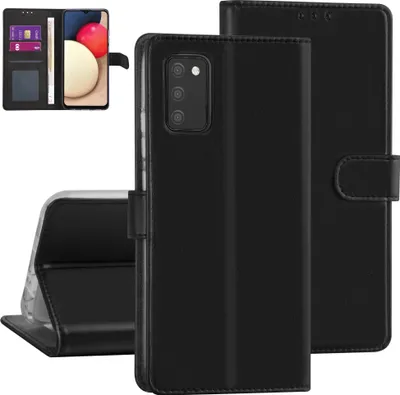 Image de Samsung Galaxy A02s Etui de type livre - Noir - Porte-cartes - Fermeture magnétique