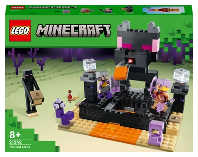 Immagine prodotto di LEGO 21242 Minecraft The End Arena Set, giocattolo d'azione "Battaglia giocatore-vs-giocatore" con lava, drago Ender e figura Enderman, regalo per bambini dagli 8 anni in su