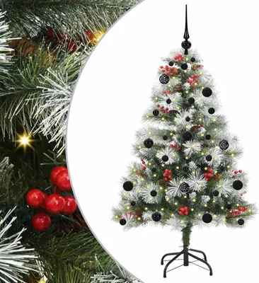 Immagine prodotto di vidaXL Albero di Natale artificiale verde e bianco 150 cm