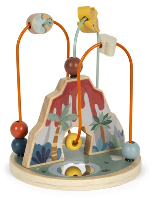 Produktbild von Dino Motorikspielzeug aus100%-em Holz für Kinder ab 12 Monaten 12617 Motorikschleife
