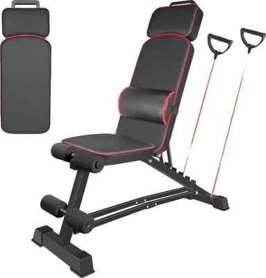 Produktbild von Workout-Gewichtsbänke, verstellbare Winkel, multifunktionale Nutzung, schwarz