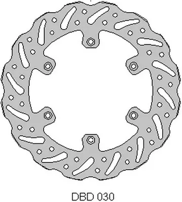 Produktbild von Bremsscheibe Vorne Für Yamaha Wr 125 '92-00, Yz 125 '90-00, Wr/Yz 250 '90-00, Wrf/Yzf 400/426 '98-00, Wave (245X118