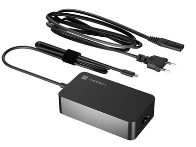 Zdjęcie produktu dla Zasilacz Sieciowy Uniwersalny Natec Grayling Usb-C 45W Do Laptopów, Tabletów, Telefonów