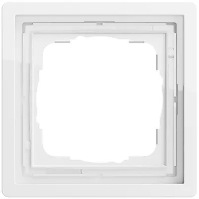 Image de Cadre Gira simple Gira 0211112 blanc pur, 1 pièce.