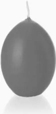 Produktbild von XXL Eikerzen Grau getaucht 20 x 14 cm, 1 Stück, Straußenei-Kerzen