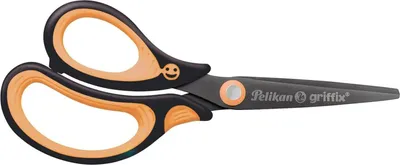Image de Pelikan griffix Schulschere spitz  Linkshänder NeonBlack Blister