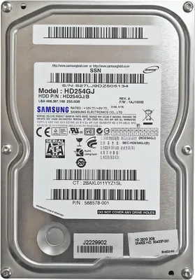 Immagine prodotto di Hard Disk 250gb 3,5" Dvr Videosorveglianza Samsung Spinpoint Hd254gj