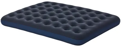 Image de Lit gonflable Outsunny, matelas gonflable lit de camping pliable pour 2 personnes bleu foncé