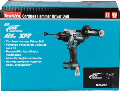 Zdjęcie produktu dla Makita DHP 486 Z akumulatorowa wiertarko-wkrętarka udarowa 18 V 130 Nm bezszczotkowa solo - bez akumulatora, bez ładowarki