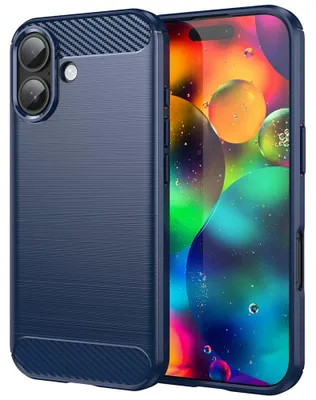 Produktbild von Carbon Shield TPU Hülle für iPhone 17 - Blau KP38495