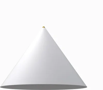 Zdjęcie produktu dla Klosz do lampy wiszącej biało złoty stożek 50cm Nowodvorski ZENITH L