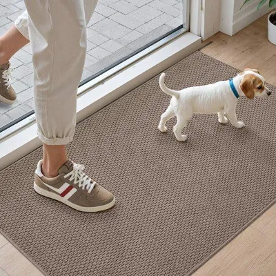 Obrázek produktu pro Unyqoos ® přilnavá a protiskluzová rohož pro vnitřní a vnější dveře, 44 x 76 cm, hnědá