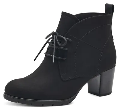 Productafbeelding van MARCO TOZZI Dames enkellaarsjes met veters, zwart (BLACK), maat 39 EU