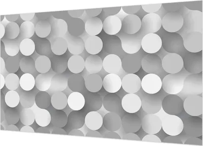 Produktbild von Wandtapete - Dekorative Tapete für Wohnzimmer  - Tapetenfolie für Wanddekoration - 416x254 - Graue Kreise