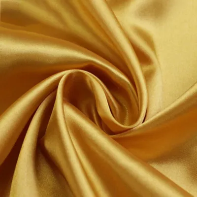 Satin-Stoff, glänzend, 5 m x 150 cm, Gold, zum Nähen
