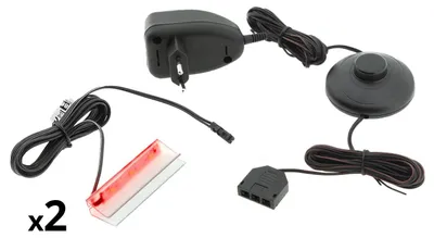 Zdjęcie produktu dla Oświetlenie LED na 2 półki czerwone
