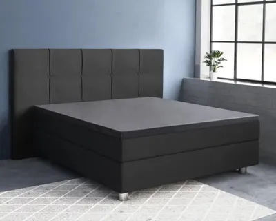 Produktbild von Primaviera Deluxe Topper Satijn Spannbettuch Anthrazit 140 x 200 cm
