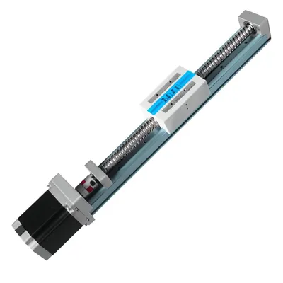 Lineare Führung mit Kugelumlaufspindel, Nema 23, 700 mm Hub