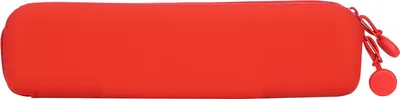 Produktbild von Mini-Stift-Silikon-Aufbewahrungstasche, Reise-Bleistift-Reißverschlusstasche für kosmetisches Make-up-Zubehör, Rot