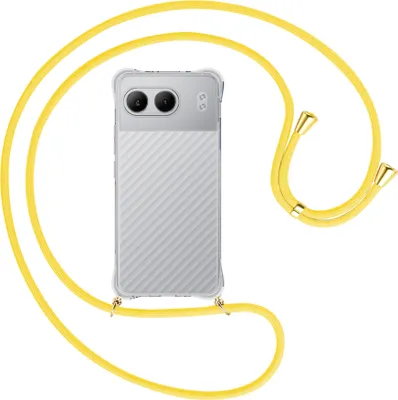 Produktbild von Handykette Backcover-Schutzhülle mit Band (Metall goldfarben) für OnePlus Nord 4 5G - gelb