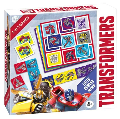Obrázok produktu pre Tactic Peppa Pig Transformers 3 in 1 Lotto, Domino, Memo, Stolová hra, Multižánrové, 4 rok / roky, 15 min, Rodinná hra