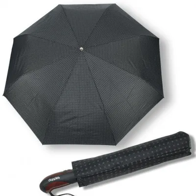 Zdjęcie produktu dla Doppler Magic XM Business - w pełni automatyczny parasol partnerski, czarny, geometryczny / abstrakcyjny