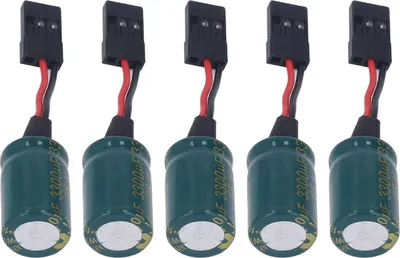 Image de 5pcs RC Drone Voltage Protector 3300uF 16V Large Capacitor Receiver Voltage Protector with Plug for FUTABA