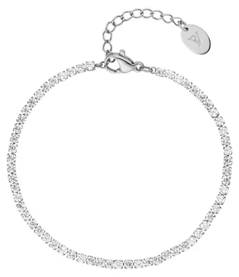 Produktbild von PAUL VALENTINE - Damen Armband Edelstahl - Silberfarben - mit Zirkonia Stein - P
