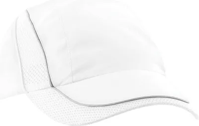 Produktbild von Beechfield Uni Baseballkappe Coolmax (Polyesterfasern)® Flow RW225 (Einheitsgröße) (Weiß)