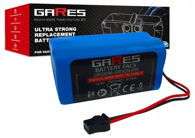 Zdjęcie produktu dla Gares Akumulator do Setti RV500 14,4V | 14,4V 2,9 Ah Li-Ion | Mocna Bateria do Robot Sprzątający | Wydajny Zamiennik Gares®