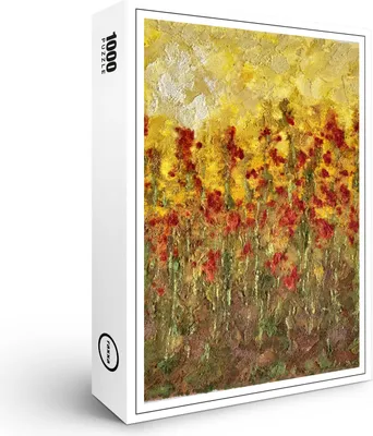 Produktbild von raxxa Premium-Puzzle "Flowers in red", 1000 Teile