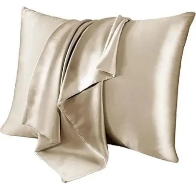 Obrázek produktu pro Povlak na polštář – přírodní hedvábí – 48 x 74 cm – broskvová barva – elegantní vzhled