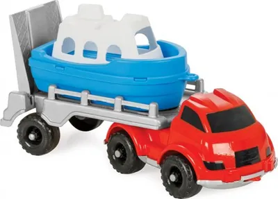 Produktbild von Pilsan Kinderspielzeug LKW mit dem Schiff , Geeignet für Kinder ab 2 Jahren, Spaß und Lernspielzeug für Kinder, Gesundlich für Kindern g